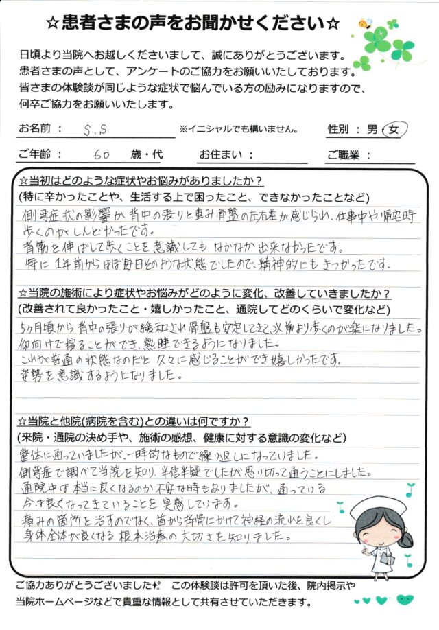 アンケート用紙